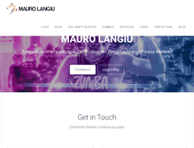 Tablet Screenshot of maurolangiu.com